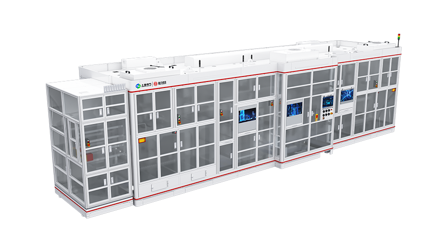 Prismatic power battery laser and winding integrated machine